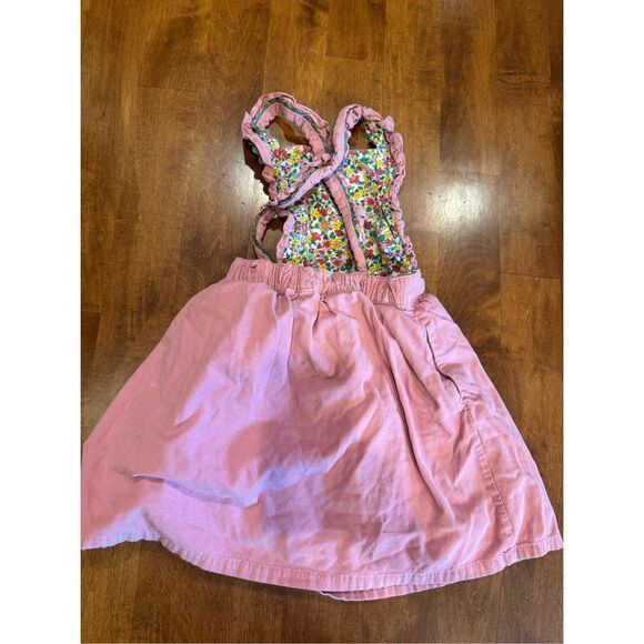 Girls Mini Boden corduroy dress/overall size 7/8 - Picture 4 of 5